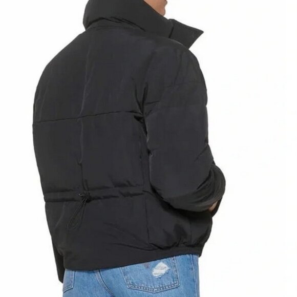 NWT Levi's Ladies' Cinched Puffer Jacket Black Size Large - Picture 3 of 4